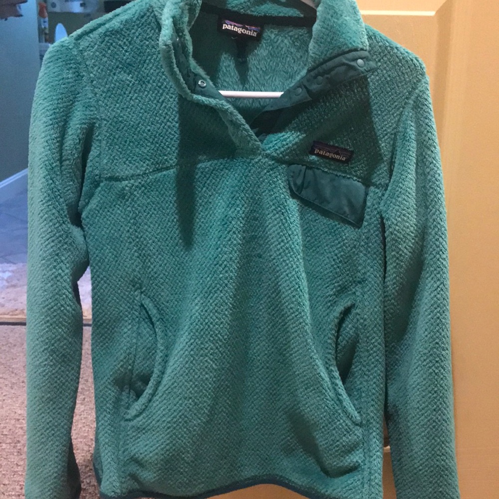 +PATAGONIA+ Green fleece pullover